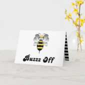 Robobee Bumble Bee Buzz Off Wenskaart Kaart (Gele Bloem)