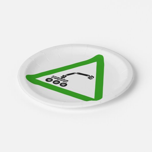 Robogeband Papieren Bordje (Gekanteld)