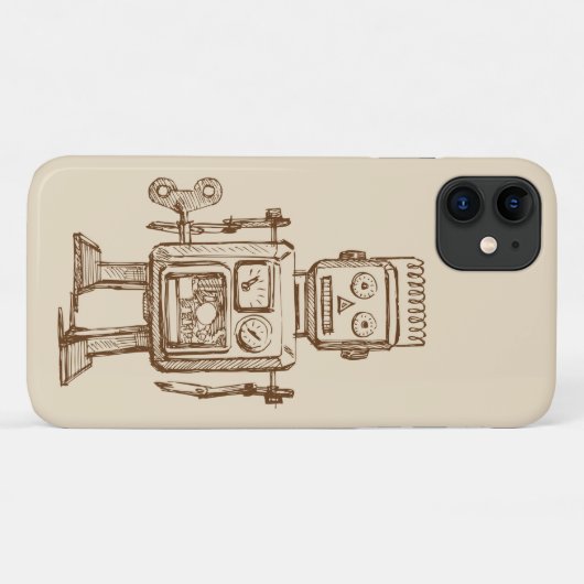 roboketch / tekening Case-Mate iPhone case (Achterkant (horizontaal))