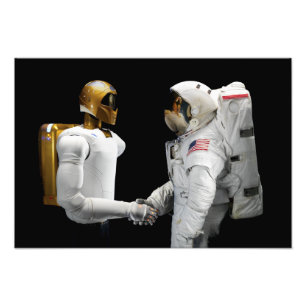 Robonaut 2, een handige, humanoïde astronaut hel 2 foto afdruk