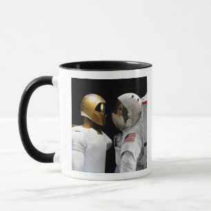 Robonaut 2, een handige, humanoïde astronaut hel 3 mok