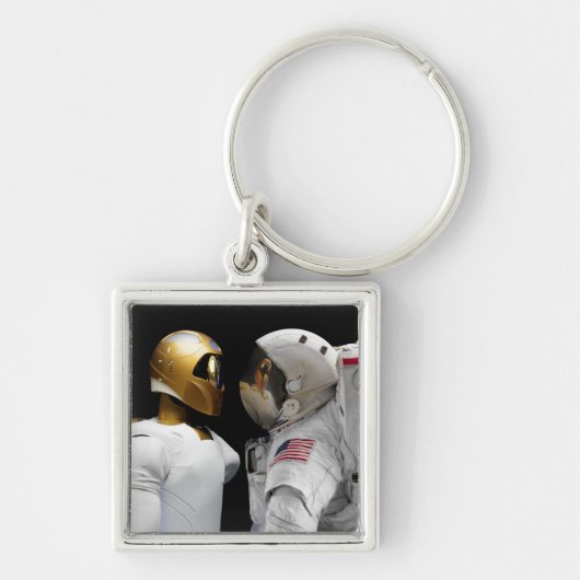 Robonaut 2, een handige, humanoïde astronaut hel 3 sleutelhanger (Voorkant)