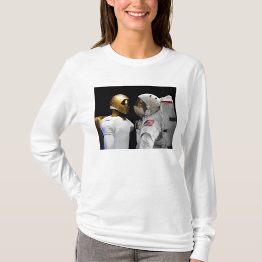 Robonaut 2, een handige, humanoïde astronaut hel 3 t-shirt (Voorkant)