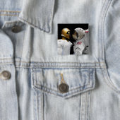 Robonaut 2, een handige, humanoïde astronaut hel 3 vierkante button 5,1 cm (In situ)
