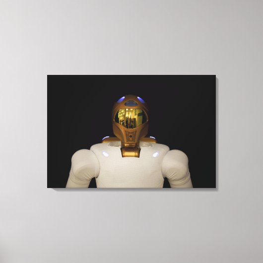 Robonaut 2, een handige, humanoïde astronaut hel 4 canvas afdruk (Voorkant)