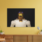 Robonaut 2, een handige, humanoïde astronaut hel 4 canvas afdruk (Insitu (Woonkamer))