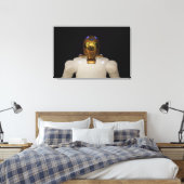 Robonaut 2, een handige, humanoïde astronaut hel 4 canvas afdruk (Insitu (Slaapkamer))