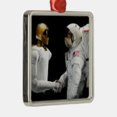 Robonaut 2, een handige, humanoïde astronaut hel 4 metalen ornament (Rechts)