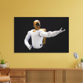 Robonaut 2, een handige, humanoïde astronaut hel 5 canvas afdruk (Insitu (Woonkamer))