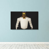 Robonaut 2, een handige, humanoïde astronaut hel 5 canvas afdruk (Insitu (Houten vloer))