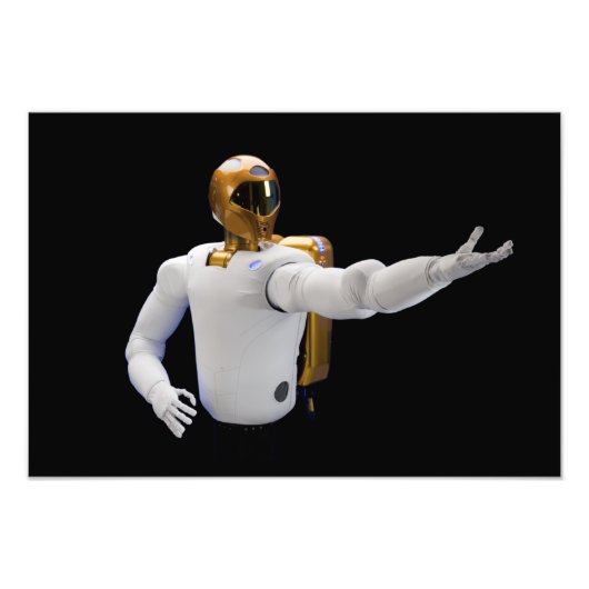 Robonaut 2, een handige, humanoïde astronaut hel 5 foto afdruk (Voorkant)