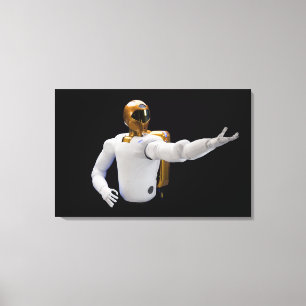 Robonaut 2, een handige, humanoïde astronaut hel  canvas afdruk
