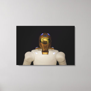 Robonaut 2, een handige, humanoïde astronaut hel canvas afdruk