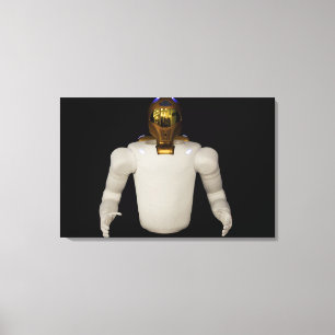 Robonaut 2, een handige, humanoïde astronaut hel canvas afdruk