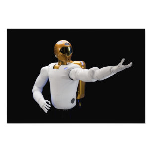 Robonaut 2, een handige, humanoïde astronaut hel  foto afdruk