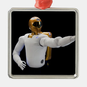 Robonaut 2, een handige, humanoïde astronaut hel  metalen ornament