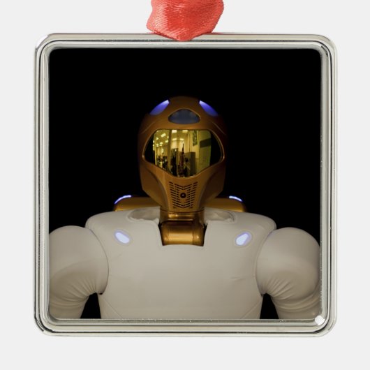 Robonaut 2, een handige, humanoïde astronaut hel metalen ornament (Voorkant)