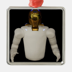 Robonaut 2, een handige, humanoïde astronaut hel  metalen ornament