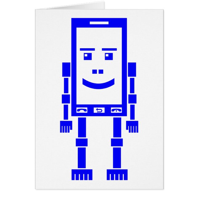 RoboPhone - Blauw (Voorkant)