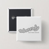 Roboready Vierkante Button 5,1 Cm (Voorkant /achterkant)