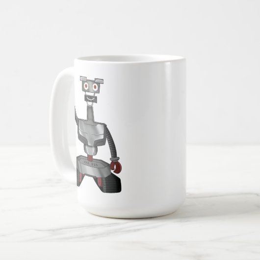 RoboRob koffie mok hi (Voorkant links)