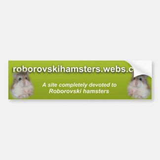 Roborovskihamsters - Bumpersticker 2