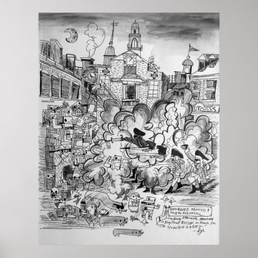 RoBoston Massacre Poster (Voorkant)