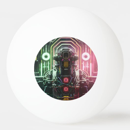 Robot 1 1-sterren ping pong bal pingpongbal (Voorkant)