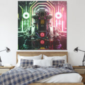 Robot 1 canvas print (Insitu (Slaapkamer))