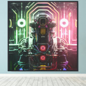Robot 1 canvas print (Insitu (Houten vloer))