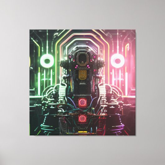 Robot 1 canvasafdruk canvas afdruk (Voorkant)