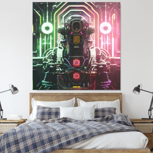 Robot 1 canvasafdruk canvas afdruk (Insitu (Slaapkamer))