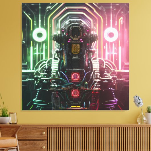 Robot 1 canvasafdruk canvas afdruk (Insitu (Woonkamer))