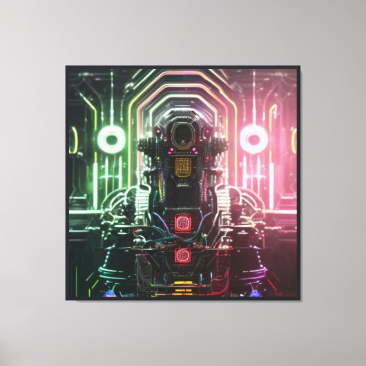 Robot 1 canvasafdruk canvas afdruk (Voorkant)