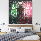 Robot 1 canvasafdruk canvas afdruk (Insitu (Slaapkamer))