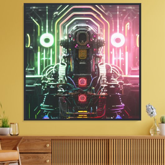 Robot 1 canvasafdruk canvas afdruk (Insitu (Woonkamer))