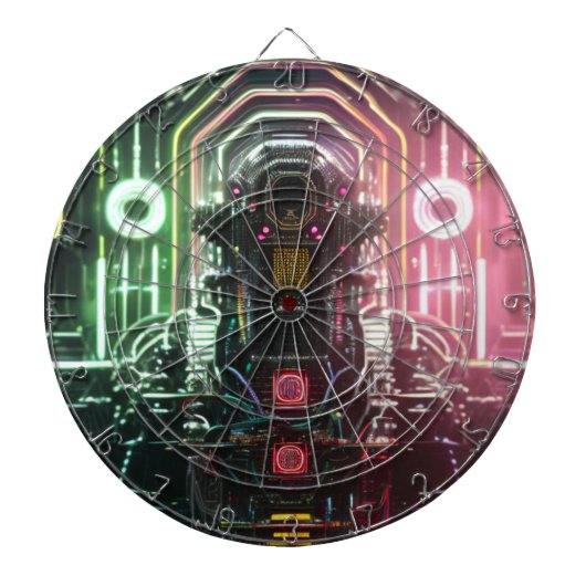 Robot 1 dartboard dartbord (Voorkant)