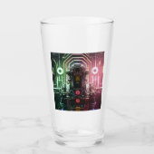 Robot 1 glazen tumbler (Voorkant)