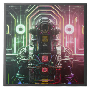 Robot 1 grote keramische tegel tegeltje