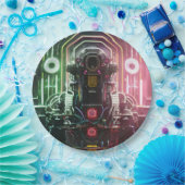 Robot 1 grote papieren borden papieren bordje (Feest)