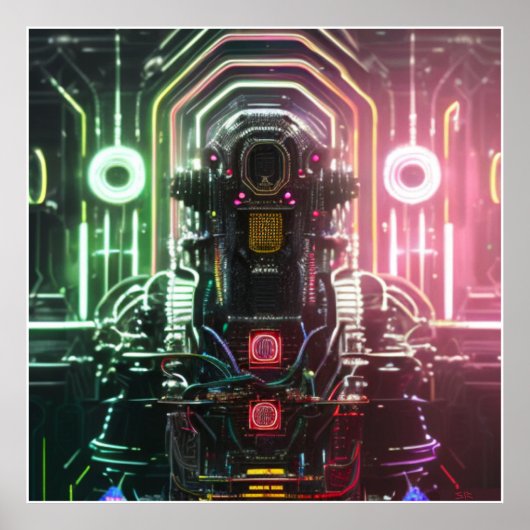 Robot 1 matte poster (Voorkant)