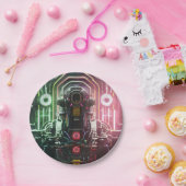 Robot 1 papieren borden papieren bordje (Feest)