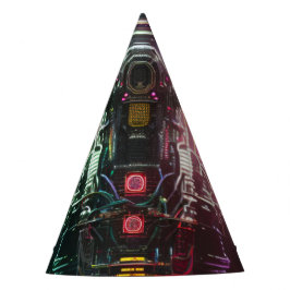 Robot 1 party petten feesthoedjes