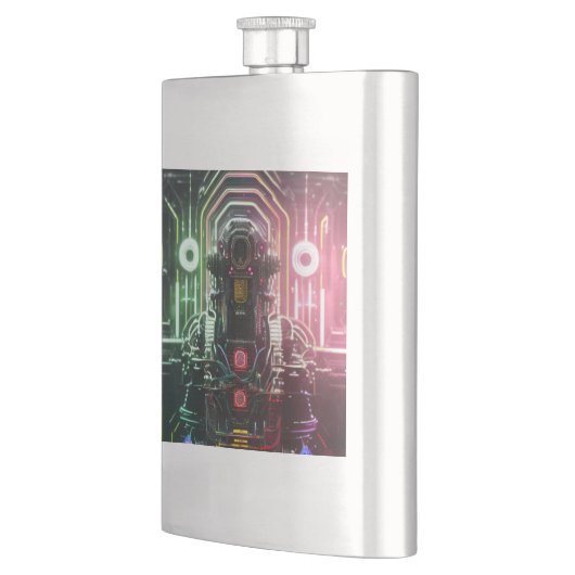 Robot 1 roestvrij stalen kolf flacon (Links)