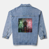 Robot 1 vrouwen denim jas jacket (Achterkant)