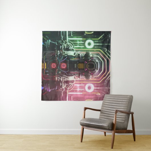 Robot 1 wandtapijt wandkleed (In Situ (horizontaal))