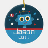 Robot 1st Birthday Personalized Ornament (Voorkant)