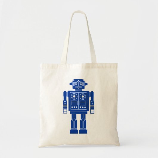 Robot 270620/010 - marineblauw en witte Canvas tas (Voorkant)