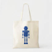 Robot 270620/011 - marineblauw en witte Canvas tas (Voorkant)