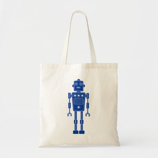 Robot 270620/011 - marineblauw en witte Canvas tas (Voorkant)